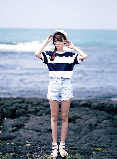 棒球帽穿搭　夏天